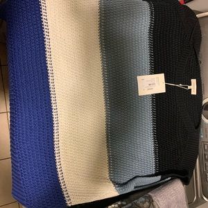 This is a Lafayette 148 New York sweater scoop neck +colors to match a Wardrobe.